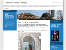 Tablet Screenshot of kath-rheineck.ch